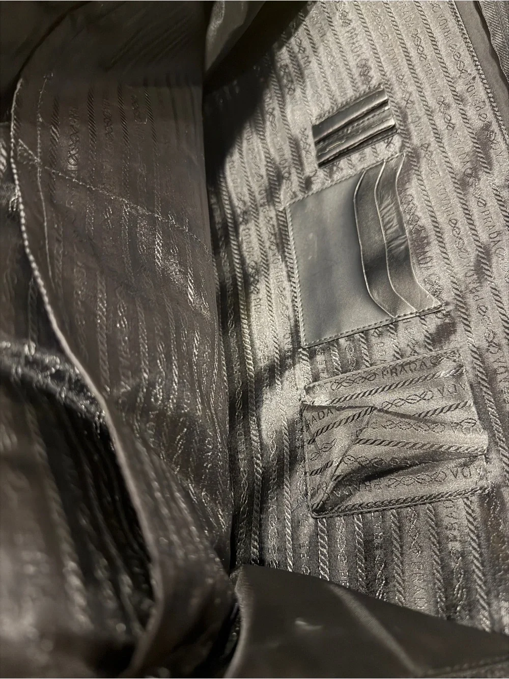 Prada black nylon